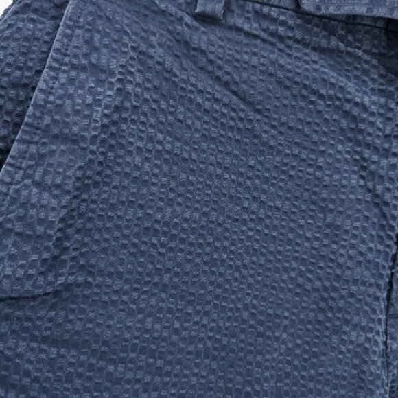 BROOKS BROTHERS Navy Blue Genuine Seersucker Bermuda Shorts 100% Cotton Size 29 - Picture 3 of 7